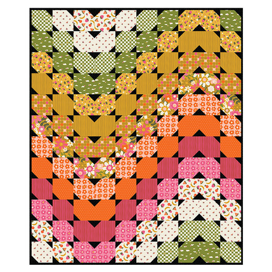 Sarah Hearts - Joyful June Colour Wave Quilt Kit