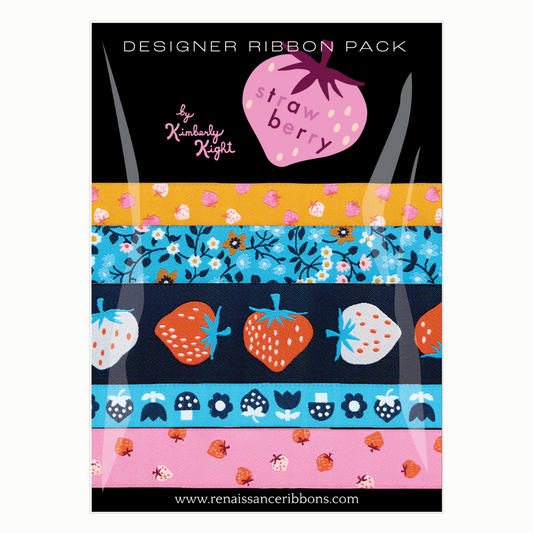 Ruby Star Society - Designer Ribbon 5 Pack - Strawberry