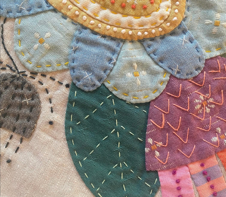 Jo Avery Full Bloom Wall Hanging Curated Fabric Bundle -Large