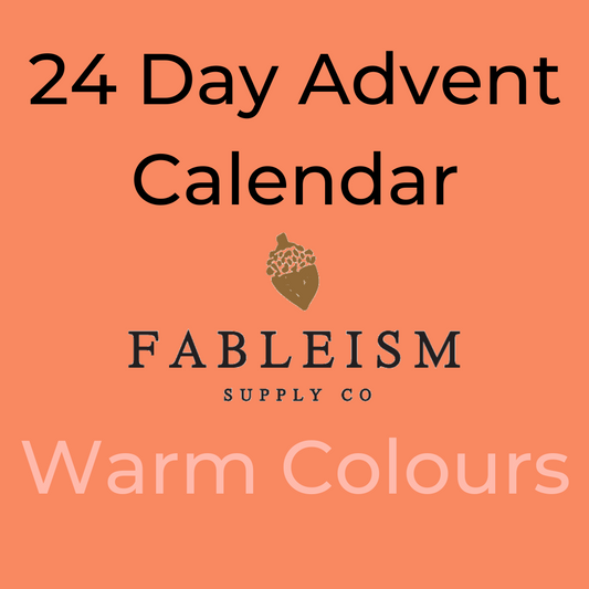Fableism 24 Day Advent Calendar - Warm Colours 2025 - Pre-Order Due Early November 2025