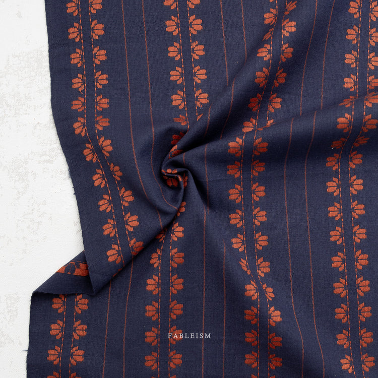 Fableism Fine & Dandy - Deco Stripe - In Navy/Spice