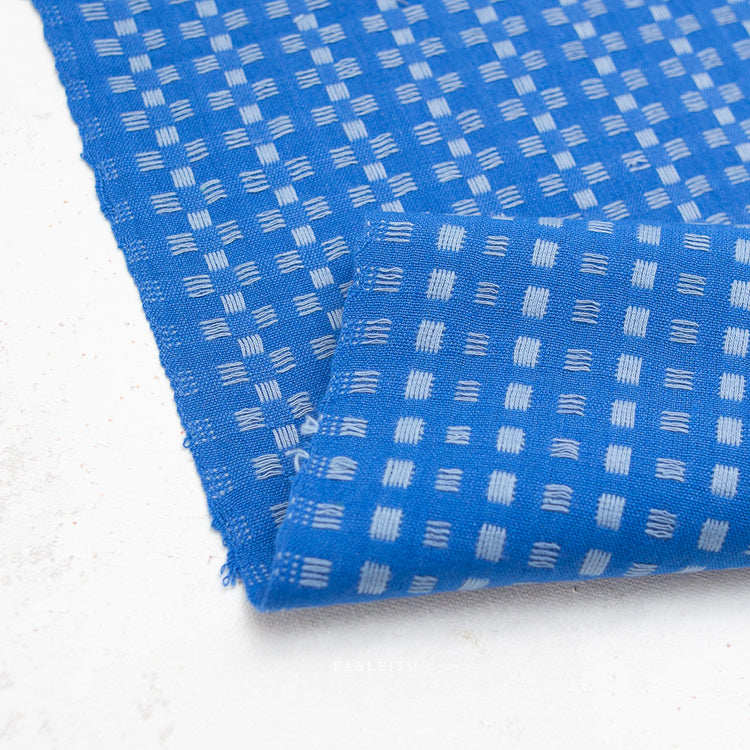 Fableism Fine & Dandy - Basketweave - In Bright Blue