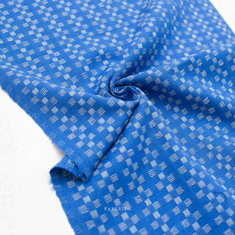Fableism Fine & Dandy - Basketweave - In Bright Blue