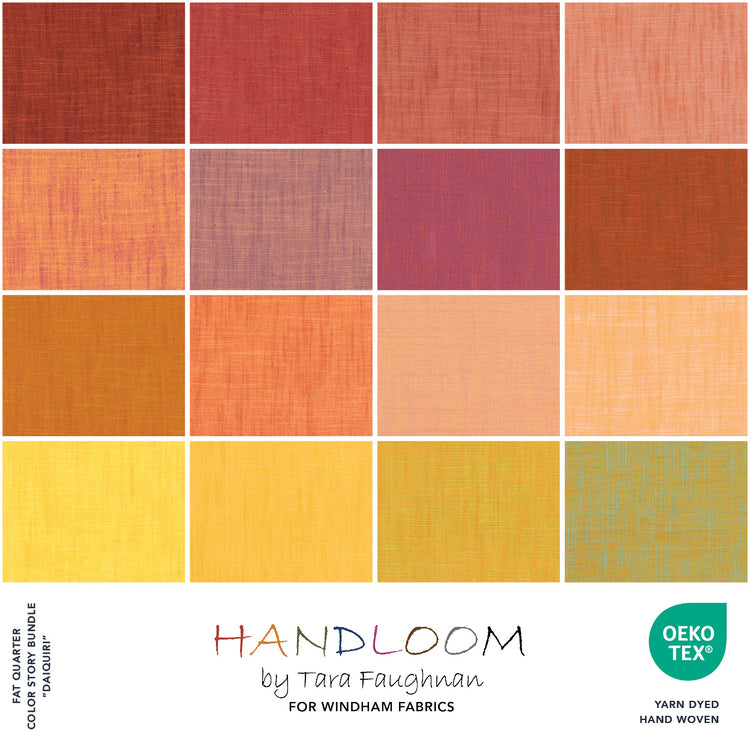 Tara Faughnan - Handloom Wovens - 16 Fat Quarter Pack Daiquiri - Deposit - Pre-Order Due June 2026
