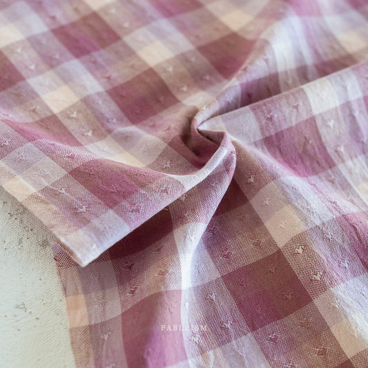 Fableism Golden Hour - Gingham Hearts In Cameo Pink