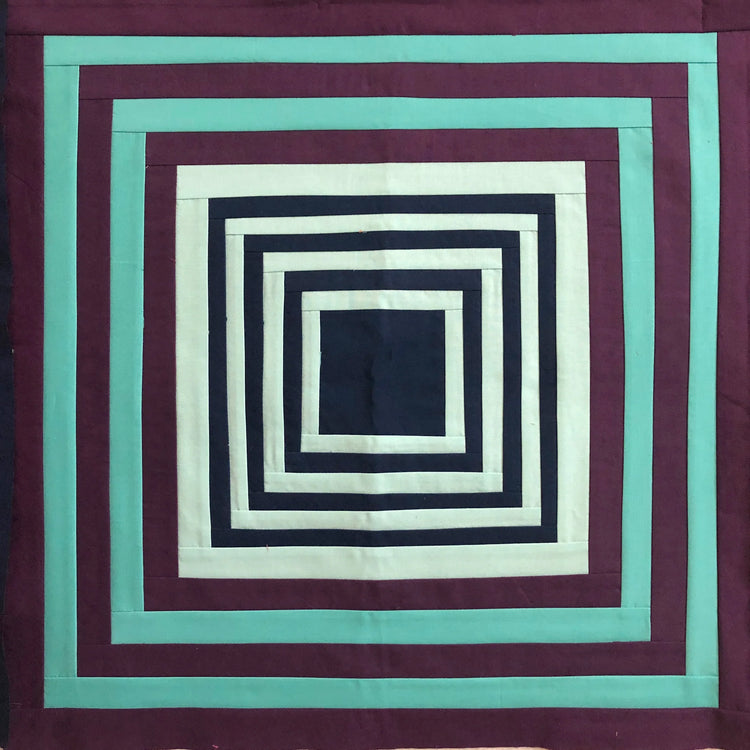 Tara Faughnan - Modern Log Cabin Quilt Printed Paper Pattern