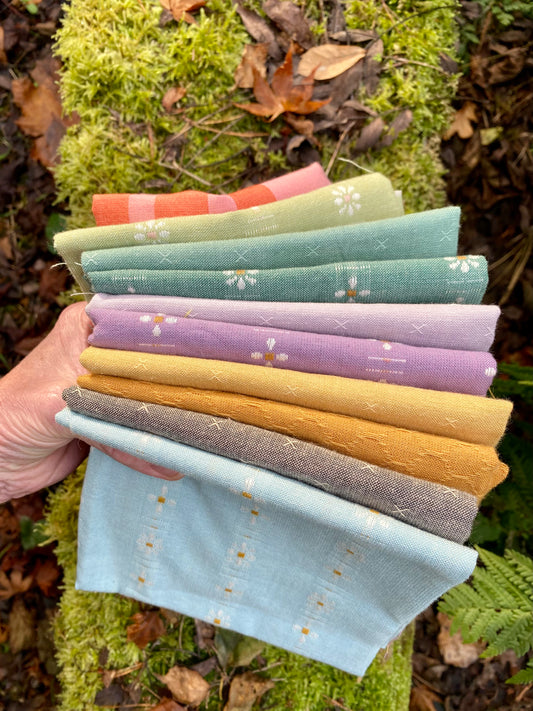 Jo Avery Curated Fabric Bundle - 10 Fat Eighths - Tutti Frutti