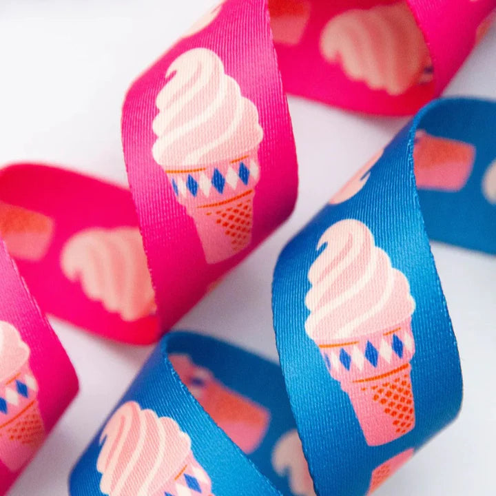 Ruby Star Society 1.5" Wide Webbing - Ice Cream In Playful