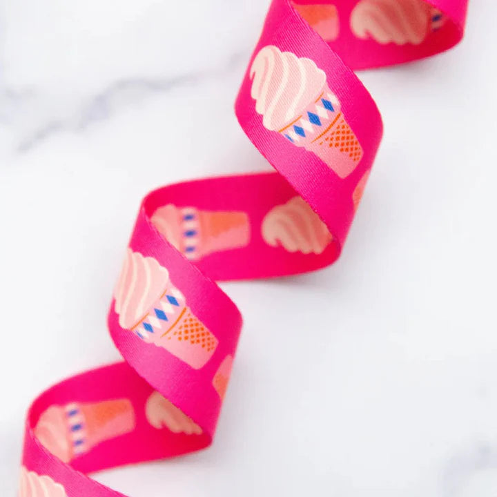 Ruby Star Society 1.5" Wide Webbing - Ice Cream In Playful