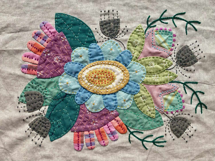 Jo Avery Full Bloom Wall Hanging Curated Fabric Bundle -Large