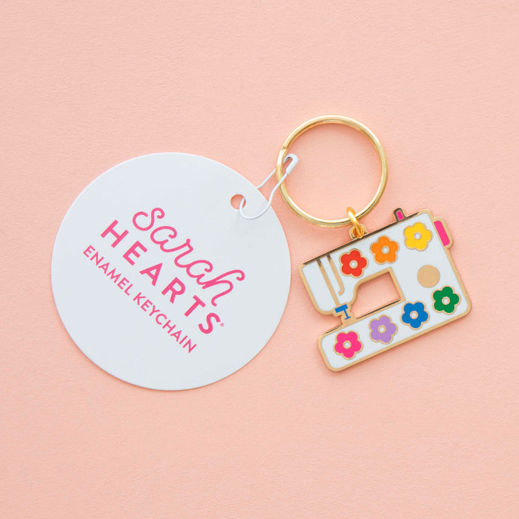 Sarah Hearts - Daisy Sewing Machine Keyring