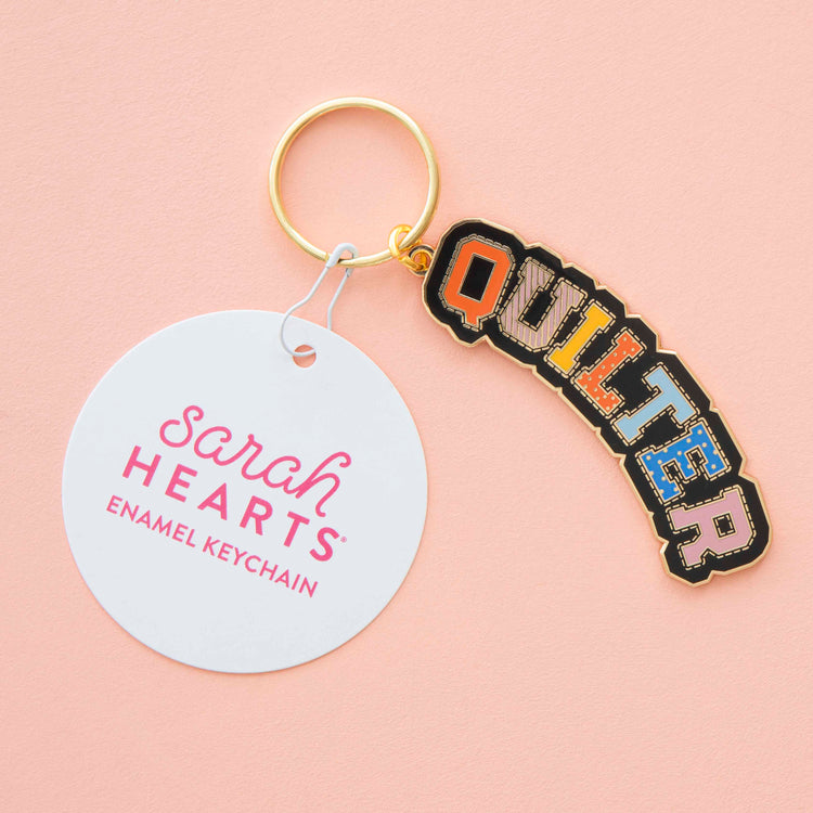 Sarah Hearts - Quilter Keyring