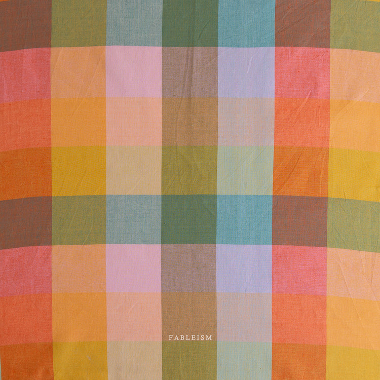 Fableism Lumiere 55" Wide - Happy Checkers In Bloom