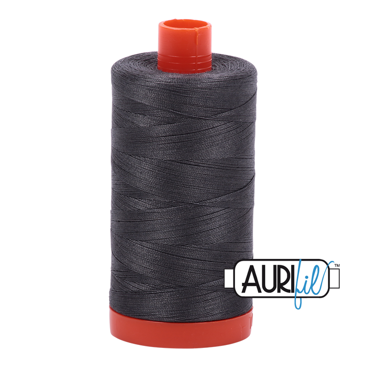 Aurifil 50wt Cotton Large Spool - Dark Pewter 2630