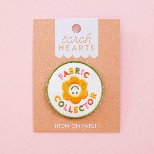 Sarah Hearts Iron-On Patch - Fabric Collector