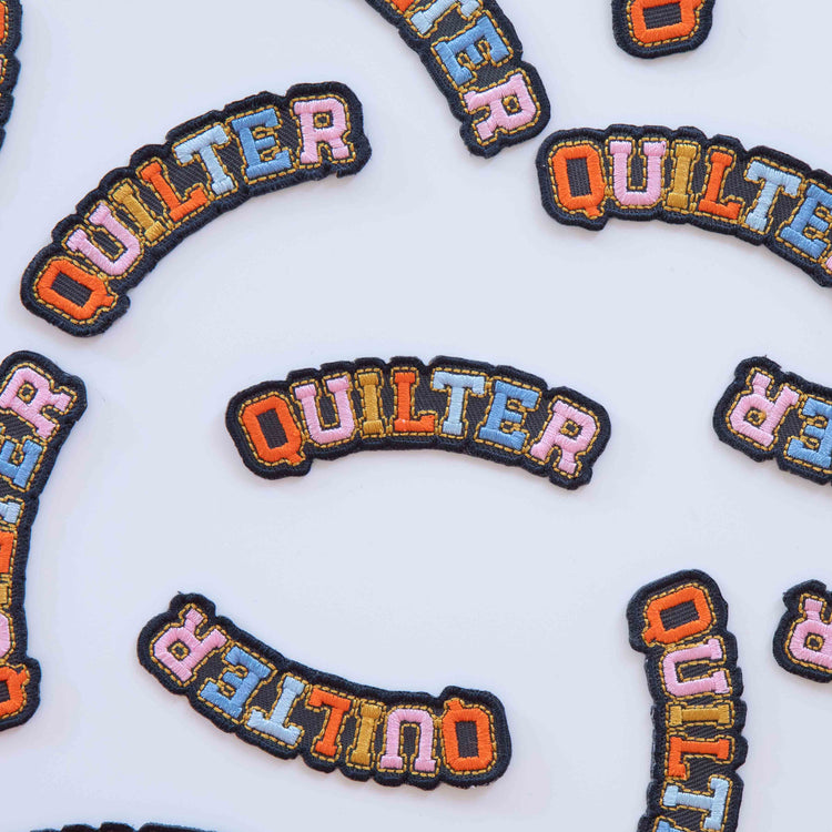 Sarah Hearts Iron-On Patch - Quilter