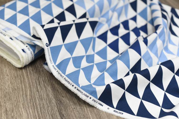 Whistler Studios - Perfect Points II - Half Square Triangles - Blues