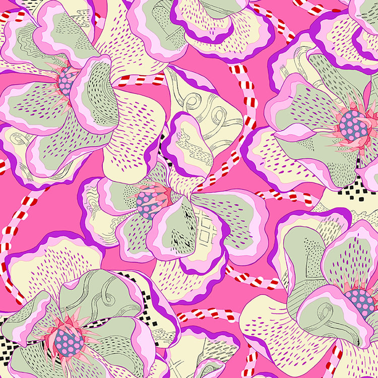 Penny Jeffries - Bloom & Burrow - Ball Blooms Magenta - Pre-Order Due March/April 2027