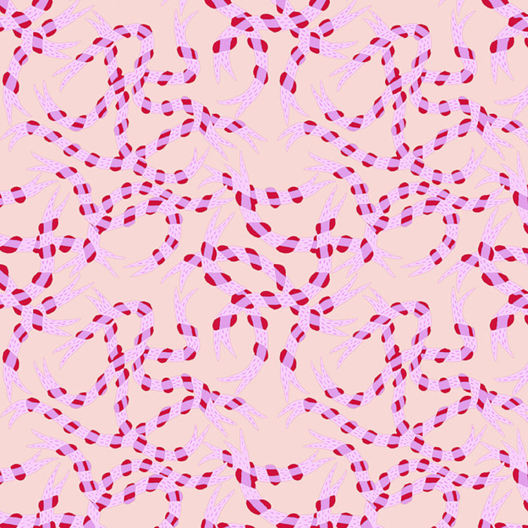 Penny Jeffries - Bloom & Burrow - Hare Ribbons Coral - Pre-Order Due March/April 2027
