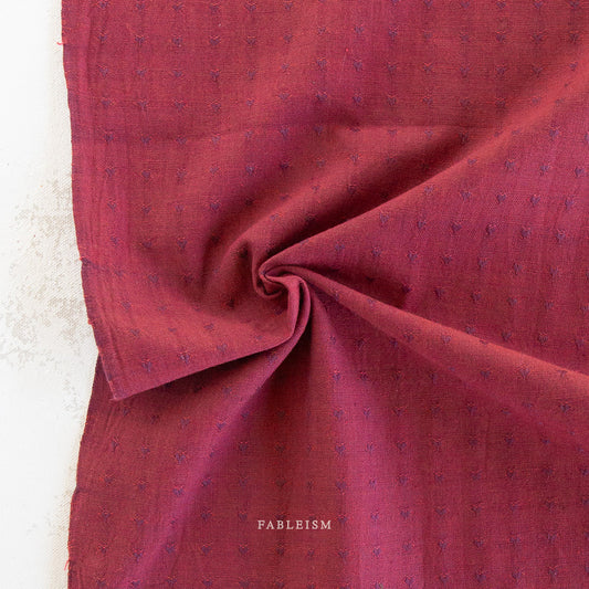 Fableism Queen of Hearts 55" Wide - Dobby Hearts in Maraschino