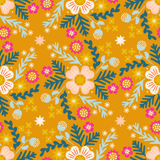 Ruby Star Society Pivot - Wild Flower Goldenrod - Canvas