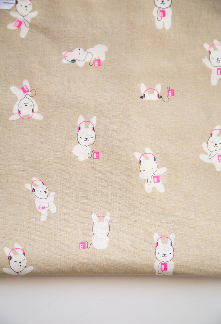 Ruby Star Society LoFi Linens - Rabbeats - Khaki - Pre-Order Due End October 2026
