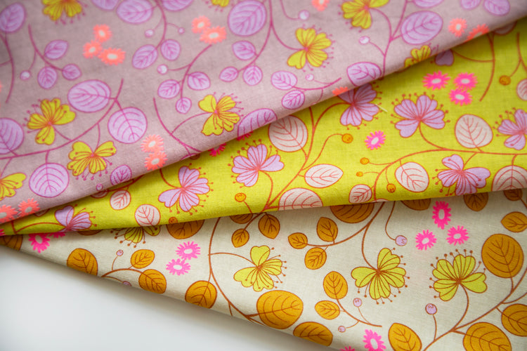Ruby Star Society LoFi Linens - Caper Floral - Citron - Pre-Order Due End October 2026