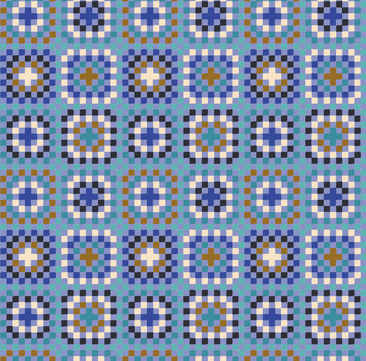 Ruby Star Society Meadow Star - Granny Square - Dusk