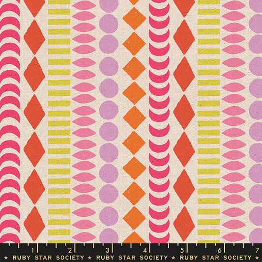 Ruby Star Society Jolie Cotton Towelling - Beads Pink - Half Metre