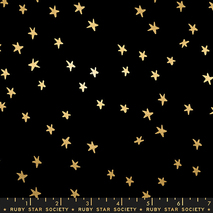 Ruby Star Society Starry - Black & Metallic Gold Stars