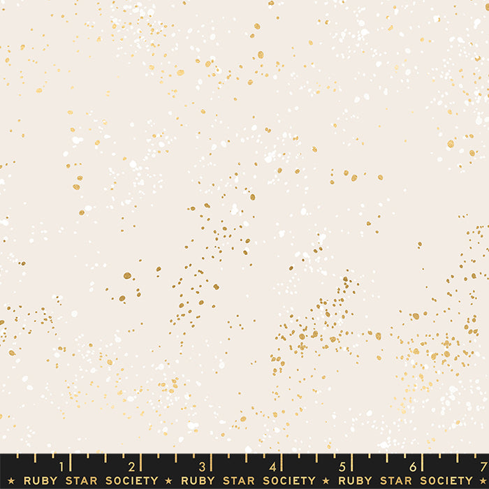 Ruby Star Society Speckled Extra Wide 108" Quilt Back - White Gold