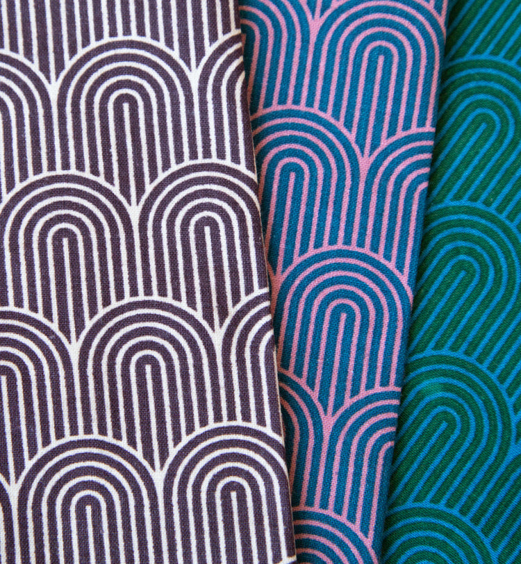 Ruby Star Society Geometry - Hump Day Jade - Canvas