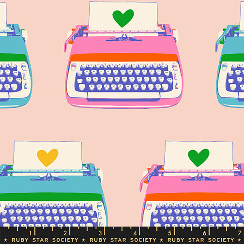 Ruby Star Society Best Day Ever - Typewriters - Vintage Pink