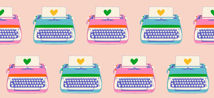 Ruby Star Society Best Day Ever - Typewriters - Vintage Pink