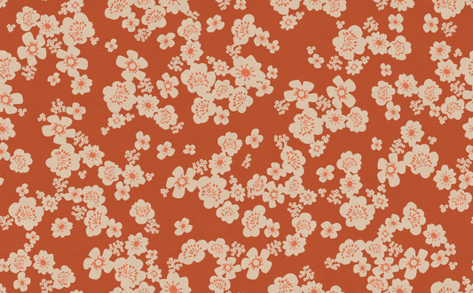 Ruby Star Society Canvas Paper Cuts 2 - Hana - Persimmon