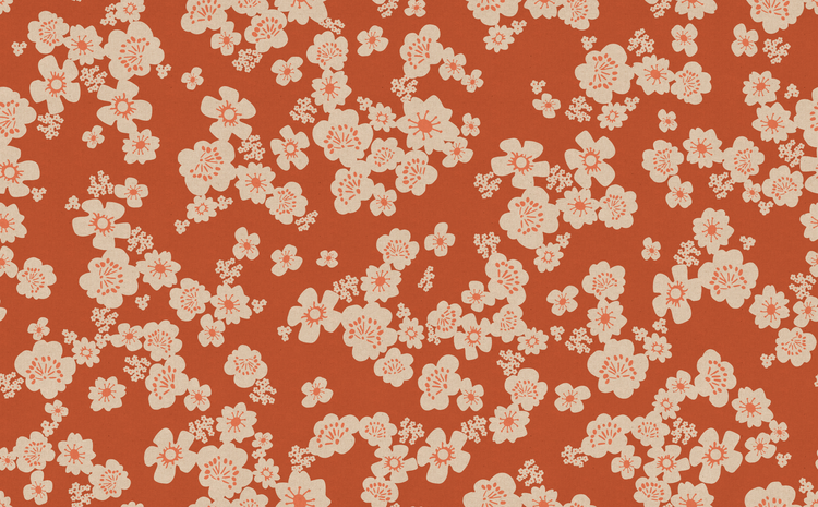 Ruby Star Society Canvas Paper Cuts 2 - Hana - Persimmon