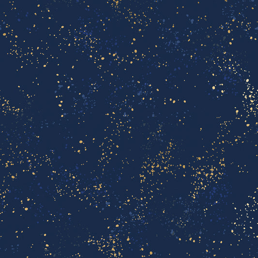 Ruby Star Society Speckled - Canvas - Navy - Pre-Order Due April