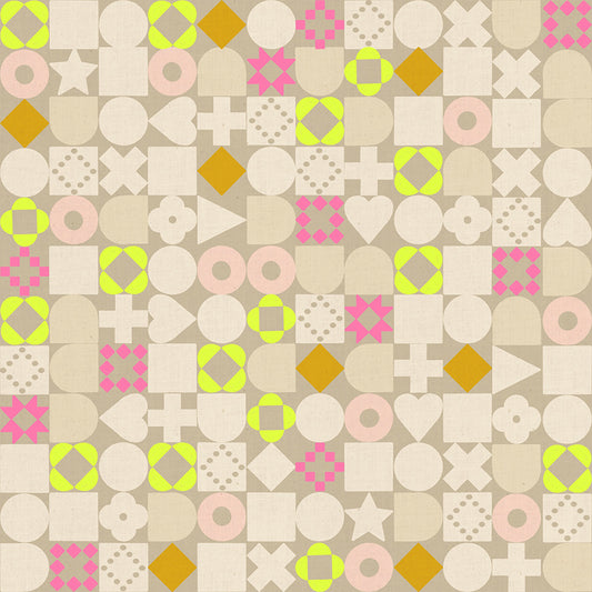 Ruby Star Society LoFi Linens - Blocked - Khaki - Pre-Order Due End October 2026