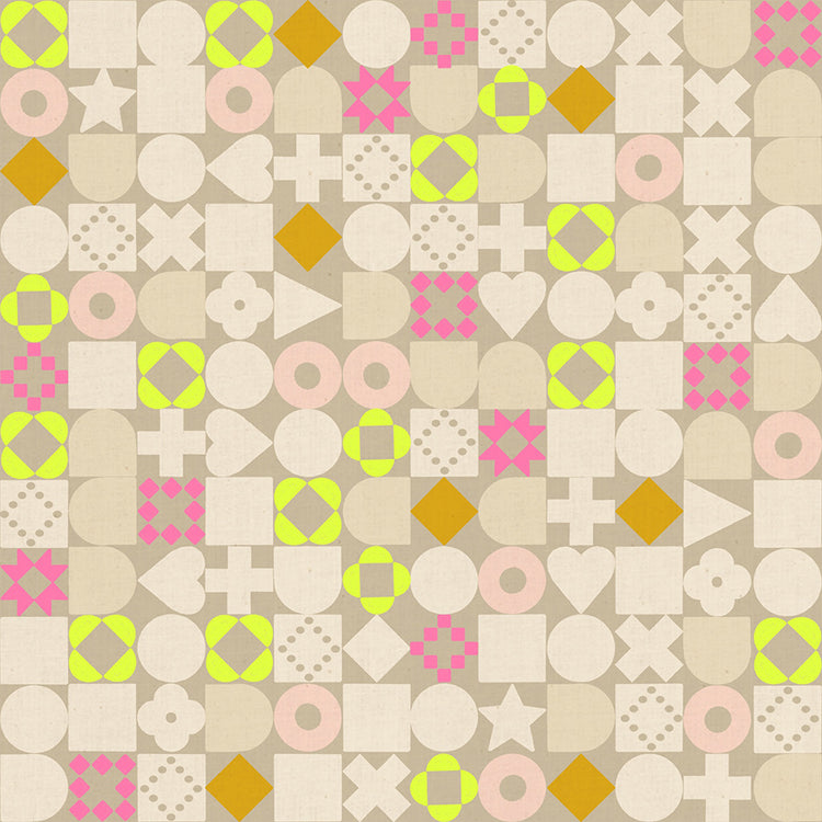 Ruby Star Society LoFi Linens - Blocked - Khaki - Pre-Order Due End October 2026