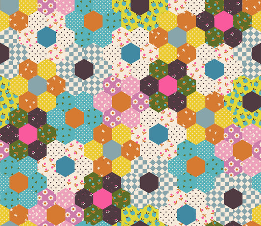 Ruby Star Society Catnap - Flower Garden - Turquoise - Pre-Order Due Nov/Dec 2025
