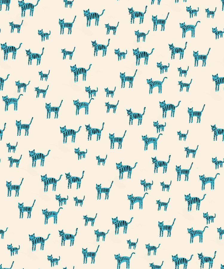 Ruby Star Society Catnap - Tiger Stripes Turquoise - Pre-Order Due Nov/Dec 2025