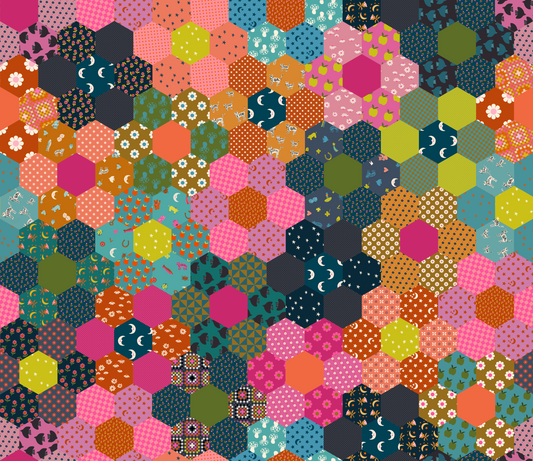 Ruby Star Society Catnap - Flower Garden Mermaid - 108" Wide Back