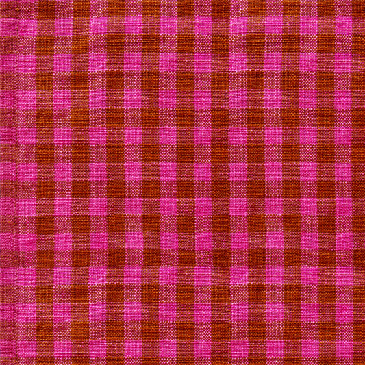 Ruby Star Society Sunshine Cotton Toweling - Small Checker Hot Pink