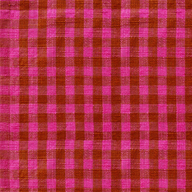 Ruby Star Society Sunshine Cotton Toweling - Small Checker Hot Pink