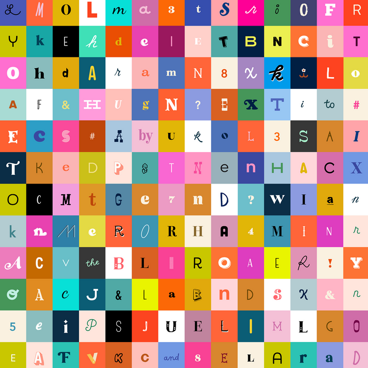 Ruby Star Society Selvedge Magic - Selvedge Letters - Multi