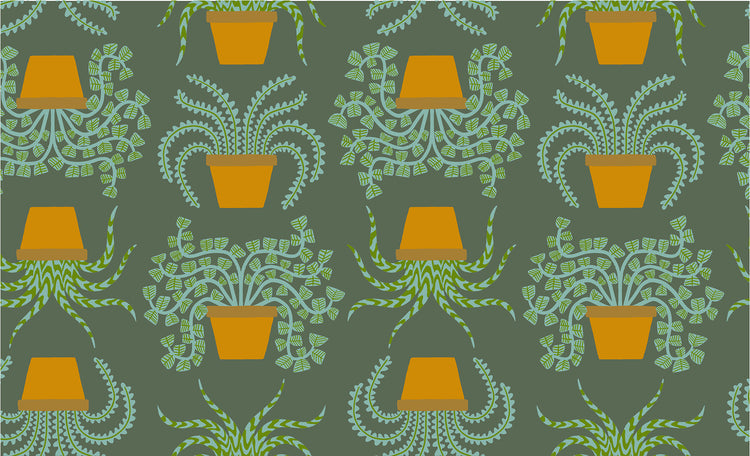 Ruby Star Society Calathea - Planties Seaweed - Pre-Order Due Feb 2026