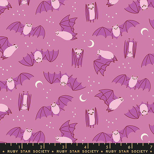 Ruby Star Society Freaky Familiars - Fat Bats - Heliotrope