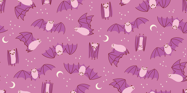 Ruby Star Society Freaky Familiars - Fat Bats - Heliotrope