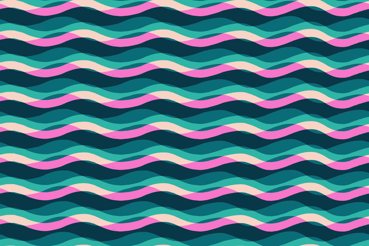 Ruby Star Society Poolside Too - Poolside Waves - Peacock