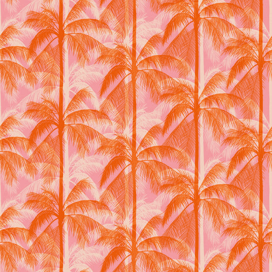 Ruby Star Society Canvas Poolside Too - Poolside Palms - Sorbet